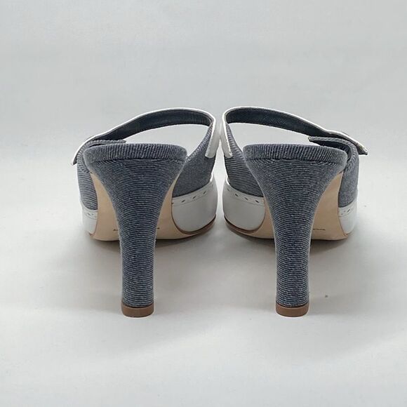 Manolo Blahnik Agathanu 90MM Brogue Mules size 38 - Picture 8 of 14